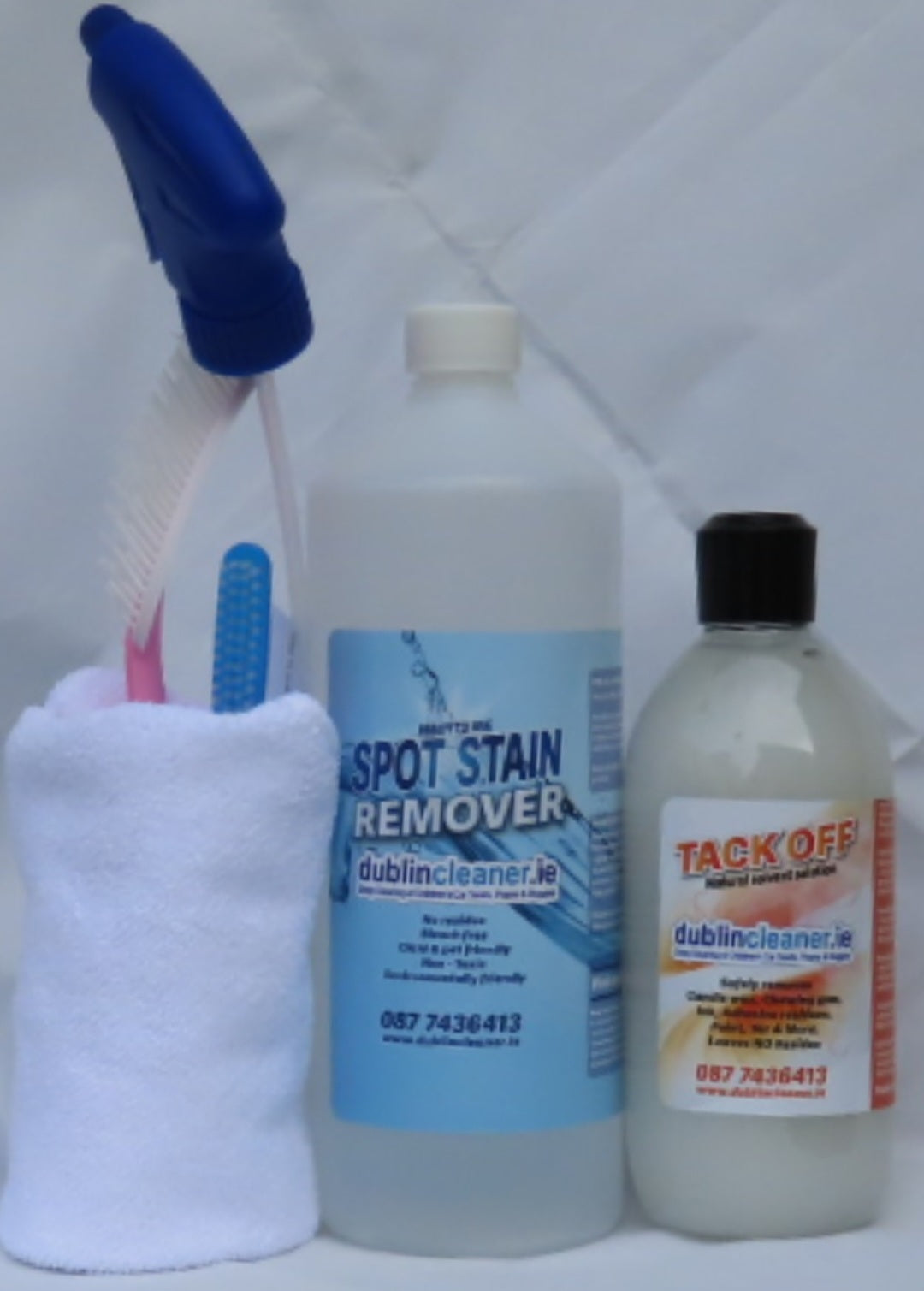 Happy Clean Bundle, 1ltr Spot Stain Remover & 500ml Tack Off