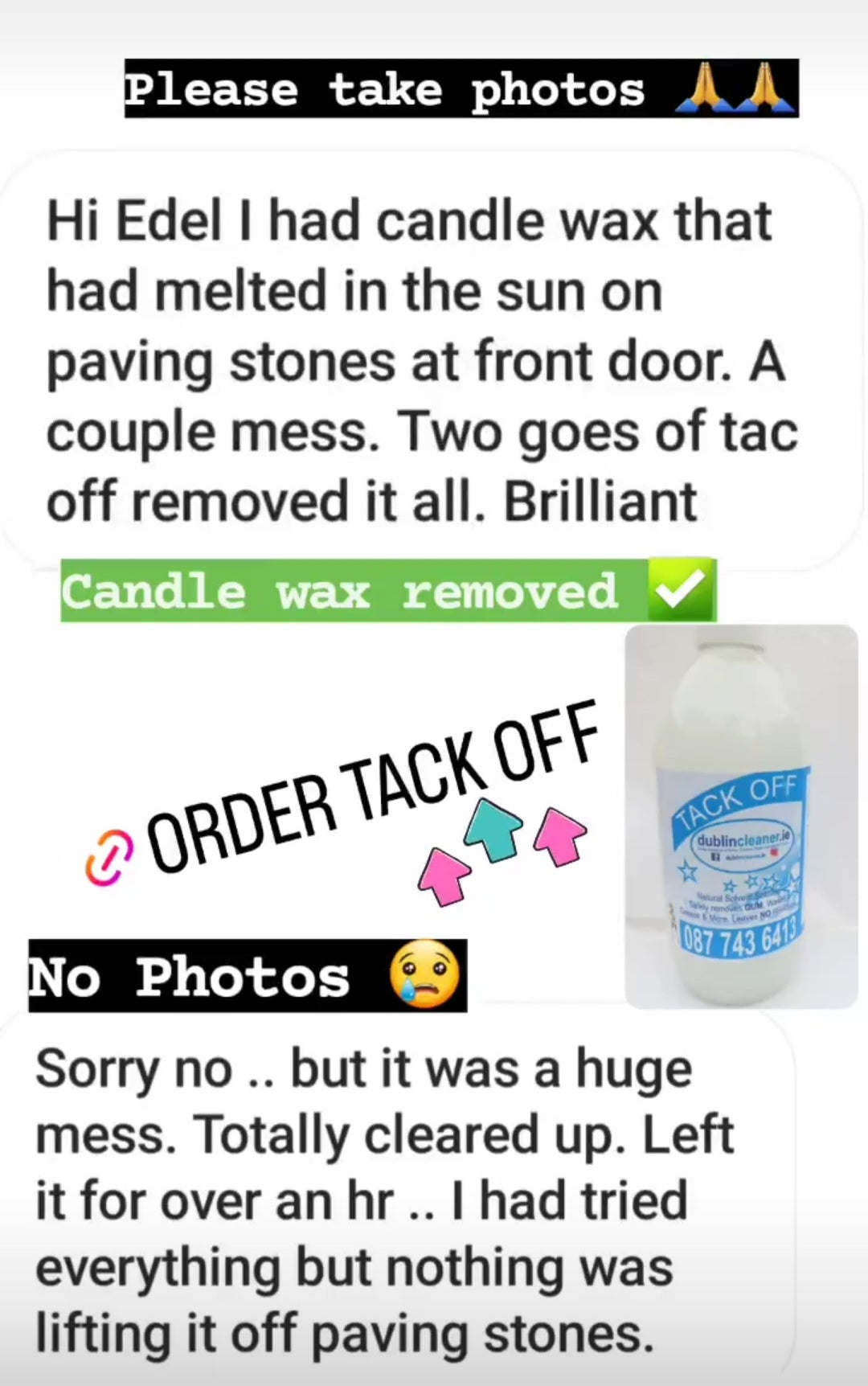 Tack off Only